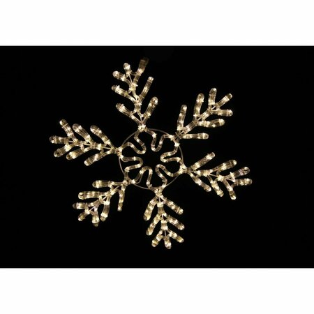 QUEENS OF CHRISTMAS 36 in. LED Ice Snowflake, Warm White SF-SFICE-36-WW